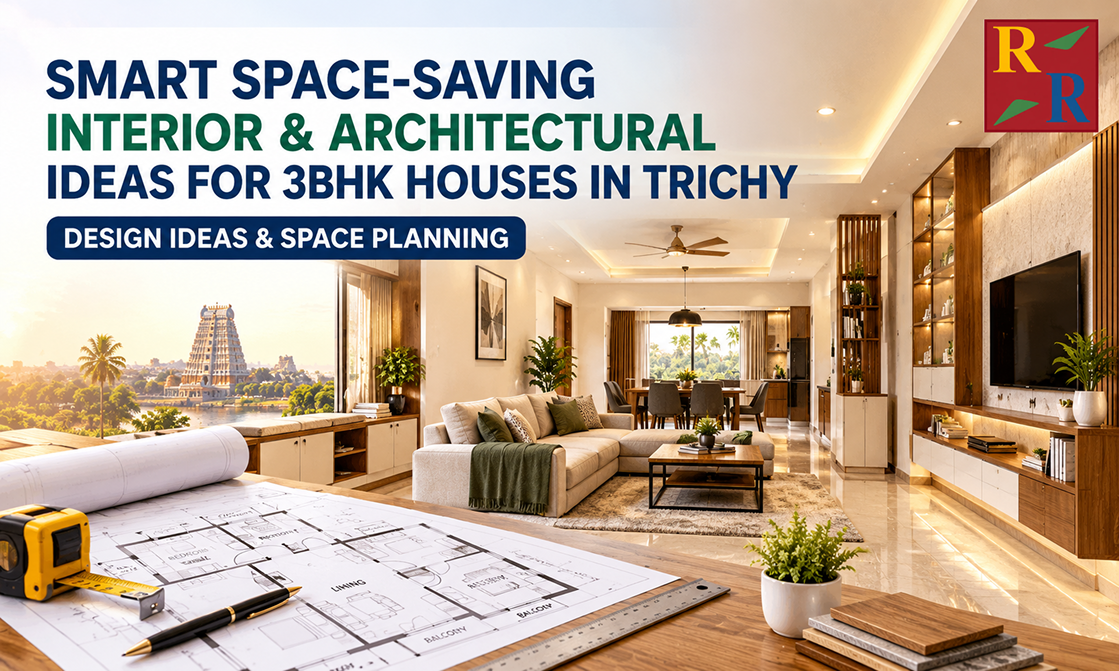 Smart Space-Saving Interior & Architectural Ideas for 3BHK Houses in Trichy