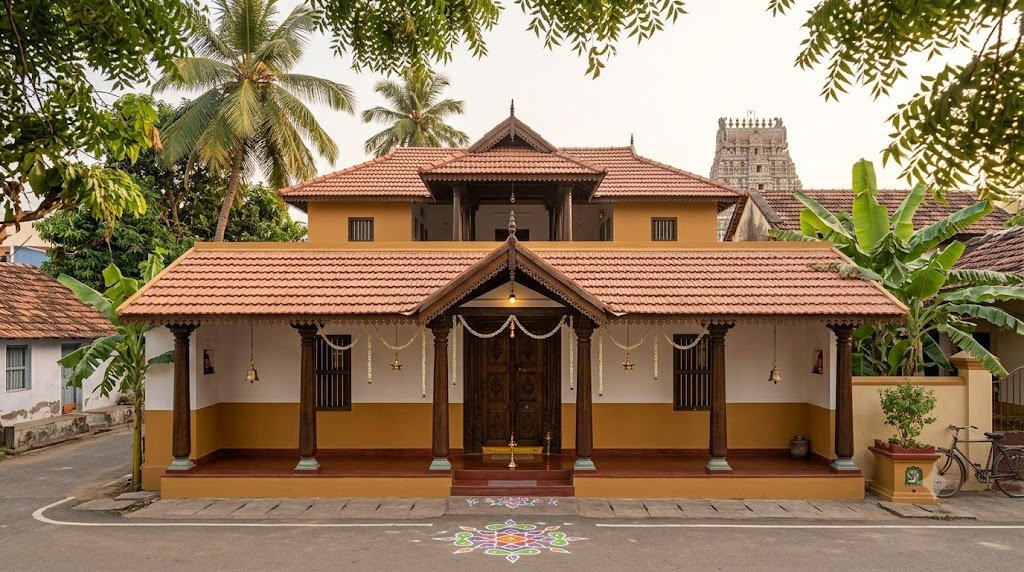 Semi Modern Traditional House